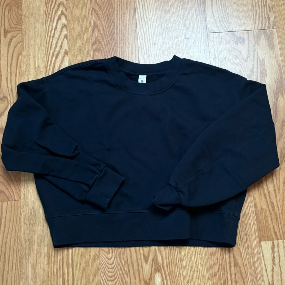 Lululemon Cropped Navy Sweater